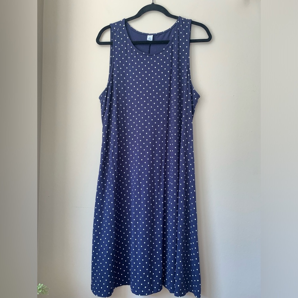 Old Navy Polka-Dot Tank Sleeveless Dress, Size XL
